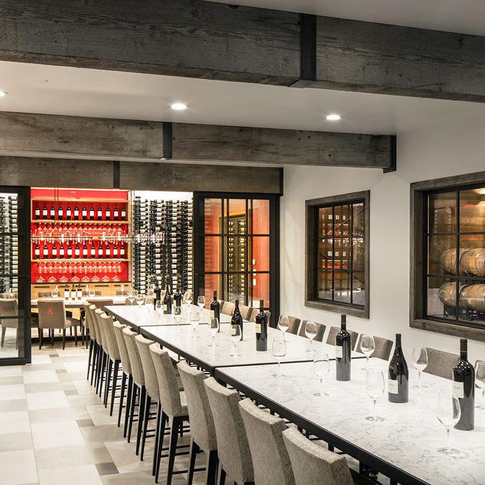 Fess Parker Winery barrel room tasting